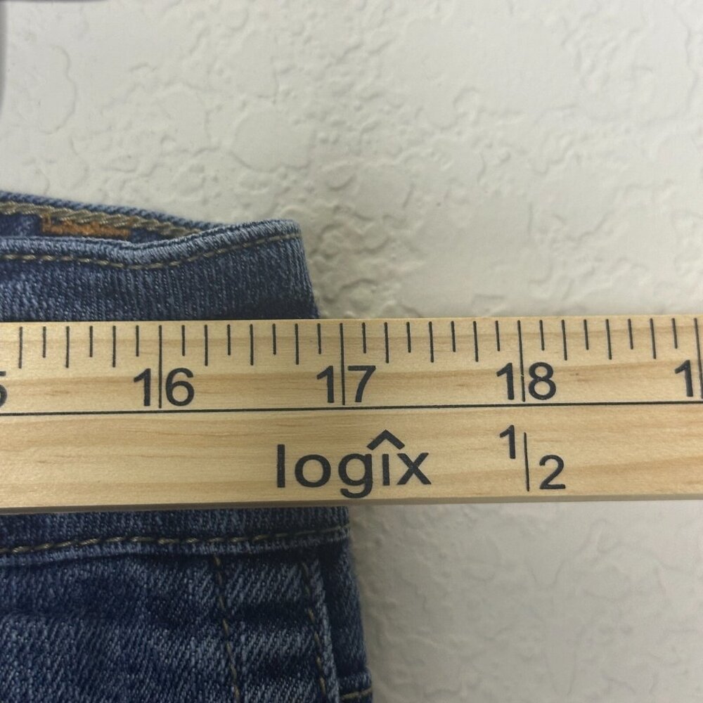 Y2K Southpole Flared Womens 13 Jeans Denim Bootcut Fit Light Blue Wash Western - Picture 7 of 16